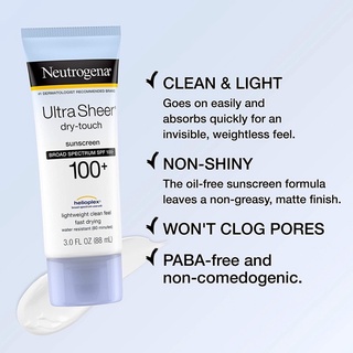 Kem chống nắng Neutrogena Ultra Sheer 100+