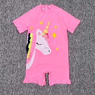 Bộ bơi pony hồng cho bé gái