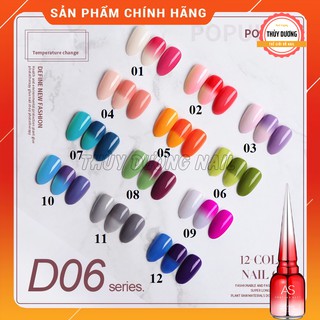 Sơn gel AS chính hãng chai đỏ mã D06 (sơn đổi màu) 15ml