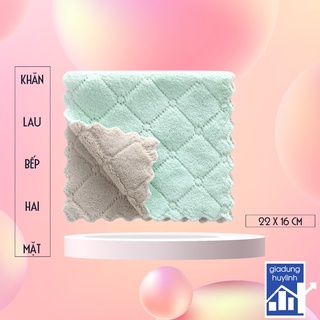Khăn lau 2 mặt siêu thấm - Khăn lau bát đĩa, ly cốc, lau bếp, lau tay đa năng (KLT04)