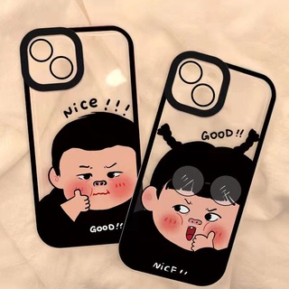 Soft Casing Huawei Nova 8 8i 7i 3i 7 SE 5T 4E Y9 Prime 2019 Y9S Y7A Honor 20 P20 P30 Lite P40 P50 Mate 30 40 Pro 5G Cute Cartoon Couple Boy Girl Angel Eyes Fine Hole Shockproof Protect Clear Phone Case STD 19
