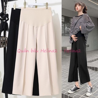 Quần bầu dài ỐNG RỘNG dáng suông chất tuyết mưa đẹp - có chun chỉnh bụng QB999