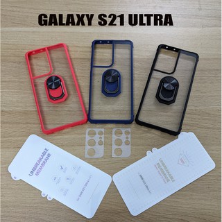 Bộ ốp lưng iring chống sốc - PPF màn hình - Dán Camera S21 Ultra