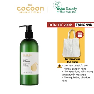 Dầu xả bưởi Pomelo Cocoon 310ml thuần chay giúp tóc mềm mượt - Vegan Society