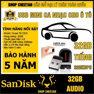 USB nhạc 32GB cho ô tô (nhạc tiếng) – Chất lượng 320Kbps – Siêu nhỏ gọn cắm trên ô trên ô tô, loa kéo và các thiết bị