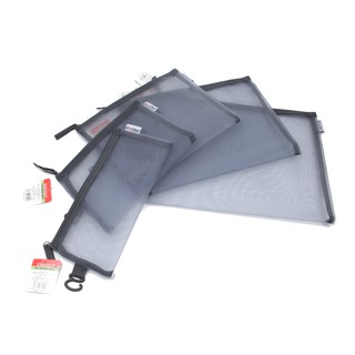 Túi zipper lưới màu xám Stacom có khóa kéo cỡ A4/A5/A6/B5/B6