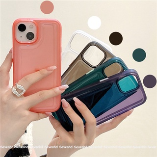 Ốp Điện Thoại TPU Mềm Màu Đơn Chống Sốc Cho iPhone 13 12 11 Pro Max