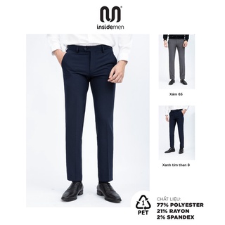 Quần âu nam INSIDEMEN dáng Slimfit thiết kế trẻ trung, lịch lãm - ITR03401
