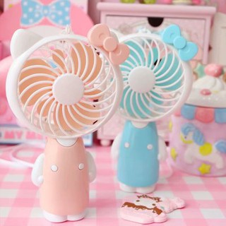 Quạt mini cầm tay dễ thương hình MÈO đứng quạt trong nhà và ngoài trời MÃ 1907