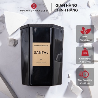 [Mã BMBAU50 giảm 10% đơn 99k] Nến thơm Santal Workshop Candles H&amp;H Home 7.4oz hương nước hoa sang trọng