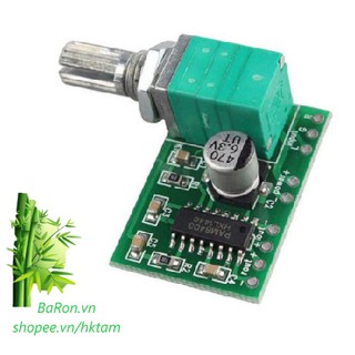 Mạch khuếch đại âm thanh 6w, 2 kênh ra loa dùng chế loa 3w