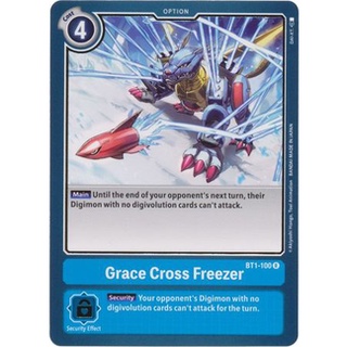 Thẻ bài Digimon - TCG - Grace Cross Freezer / BT1-100'