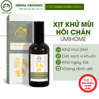 Xịt khử mùi hôi chân hữu cơ UMIHOME (50/100ml) | Dùng loại bỏ vi khuẩn, ngăn mồ hôi và làm sạch mùi giày hiệu quả