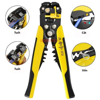 Kìm tuốt dây điện, dây cáp, bấm cos đa năng VOTO 0.2 - 6mm