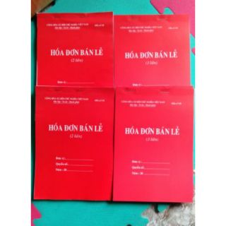 Combo 20 quyển hóa đơn bán lẻ a5/100 tờ