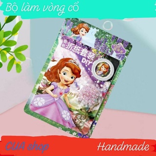Bộ Vòng Cổ Handmade Disney hình công chúa cho bé sáng tạo
