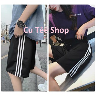 [Quần Unisex] Quần short 3 sọc line siêu hot