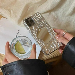 Ốp Điện Thoại TPU Dẻo Họa Tiết Lá Nhôm 3D Tráng Gương Sang Trọng Chống Trầy Cho IPhone 14 Pro Max 13 12 11 Pro Max 14 Pro Max