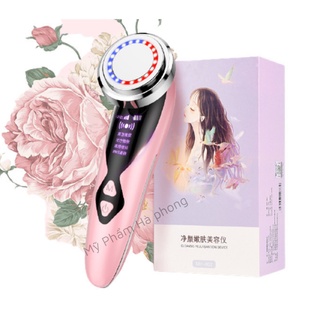 Máy điện di tinh chất máy masage cầm tay nóng lạnh ánh sáng sinh học, nâng cơ trẻ hóa da ( Mẫu mới 2021) )