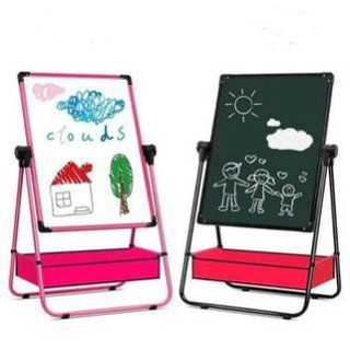 Bảng Học Viết Vẽ 2 Mặt Xoay 360 -BẢNG EDU -Bảng di động 2 mặt có giá vẽ cho bé yêu siêu xinh (giá sỉ)