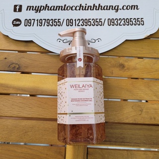 Sữa tắm nước hoa tinh chất hoa hồng Weilaiya Damask 450ml