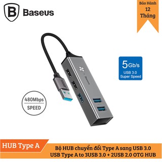 HUB chuyển đổi Type A sang USB 3.0 Baseus Cube HUB