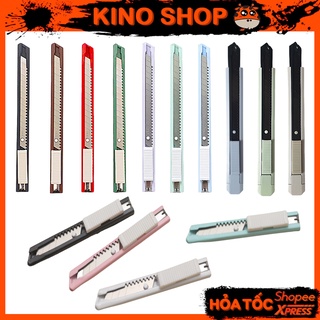 Dao rọc giấy màu pastel cắt giấy văn phòng  kim loại thép không rỉ bền tiện dụng