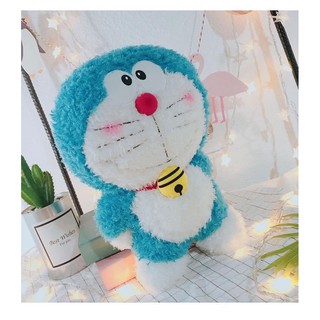 Gấu Bông Doremon Lông Xoắn Siêu Đáng Yêu