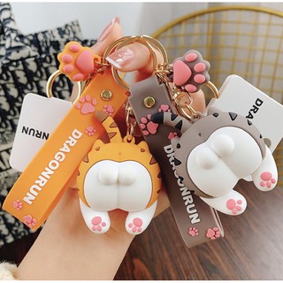 Móc khoá mông mèo dễ thương