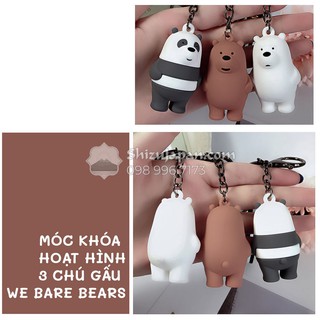 Móc Khóa Hoạt Hình 3 Chú Gấu