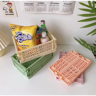 Giỏ đựng đồ Hàn Quốc tone màu pastel xinh xắn