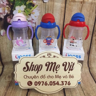 Cốc uống nước bằng ống hút 2 tay cầm Upass 150ml (Made in Thailand) UP0080N
