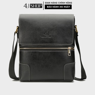 Túi Đeo Chéo Nam 4U Tiện Dụng D272 ( đen - nâu )