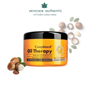 Ủ Tóc, Chăm Sóc Chuẩn Salon Phục Hồi Dưỡng Tóc Chắc Khoẻ Bóng Mượt Bồng Bềnh Compliment Oil Therapy Argan Oil 500ml