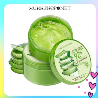 [Chính hãng] Gel lô hội Nature Republic Soothing &amp; Moisture Aloe Vera 92% - Gel dưỡng nha đam đa năng ( 300ml)