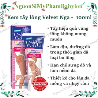 KEM TẨY LÔNG VELVET NGA _ Tạm biệt những vùng lông không mong muốn