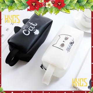 [Mã LIFE1003ALL giảm 10% đơn 50K] Hộp bút túi viết mèo silicon hộp bút dễ thương silicon 17x9x6cm