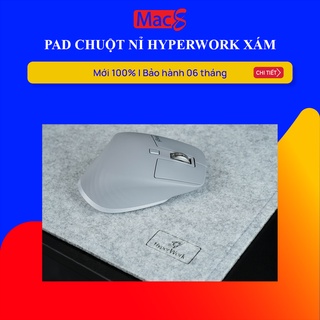 Miếng Pad Chuột HyperWork Bằng Vải Nỉ - Màu Xám Ghi