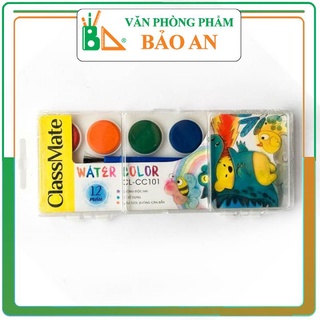 Màu Nước 12 Màu Dạng Nén, Dạng Bánh Classmate CL-CC101