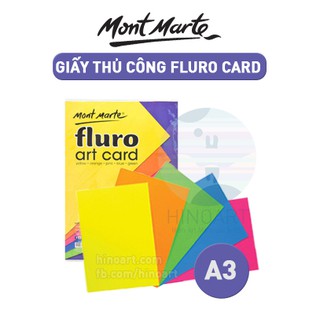 Giấy màu Mont Marte Fluro Art Card A3 lẻ - 230gsm