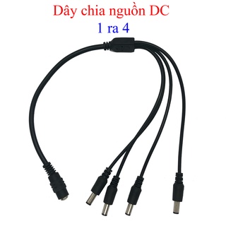 Dây chia nguồn Camera 1 ra 4,cáp chia nguồn camera xịn
