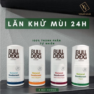 Lăn khử mùi Bulldog Natural Deodorant - Có 4 mùi hương tự nhiên 75ml - Chính hãng UK