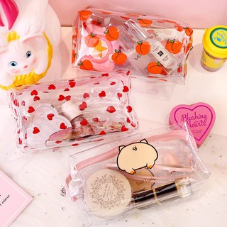 Hộp Bút Trong Suốt Đa Năng Size Lớn Siêu Cute Có Thể Làm Túi Đựng Mỹ Phẩm Tiện Dụng - RosyPosy