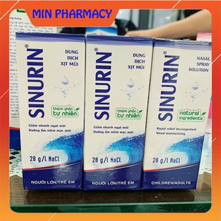 Dung Dịch Xịt Mũi Sinurin Cát Linh - Người Lớn/Trẻ Em