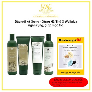 Dầu gội xả Gừng - Gừng Hà Thủ Ô Weilaiya ngăn rụng, giúp mọc tóc