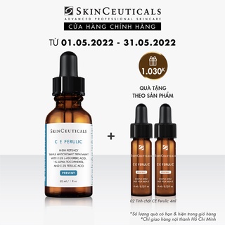 [Mã COSLUX05 giảm 120K] Skinceuticals C E Ferulic giúp làn da trở nên khoẻ mạnh và săn chắc hơn 30ml