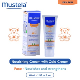 [Date 02/2022] Kem dưỡng da chống nẻ Mustela Nourishing Cream With Cold Cream 40ml