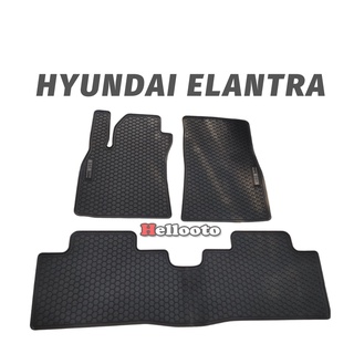 Thảm Lót Sàn Cao Su Xe Elantra 2016 2017 2018 2019 2020 2021 Hàng Cao Su Đúc Ko Mùi - M02