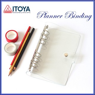 Bìa sổ còng planner A5/A6, bìa nhựa trong suốt