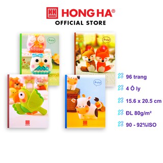 10 quyển Vở 4 ô ly Hồng Hà Class Joyful 0423 dành cho học sinh miền Trung - Nam